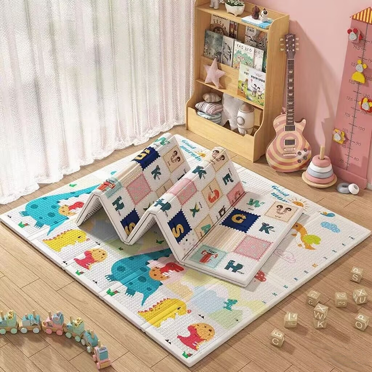 Baby Nursery Carpet - Non-Toxic Foldable Baby Play Mat Educational