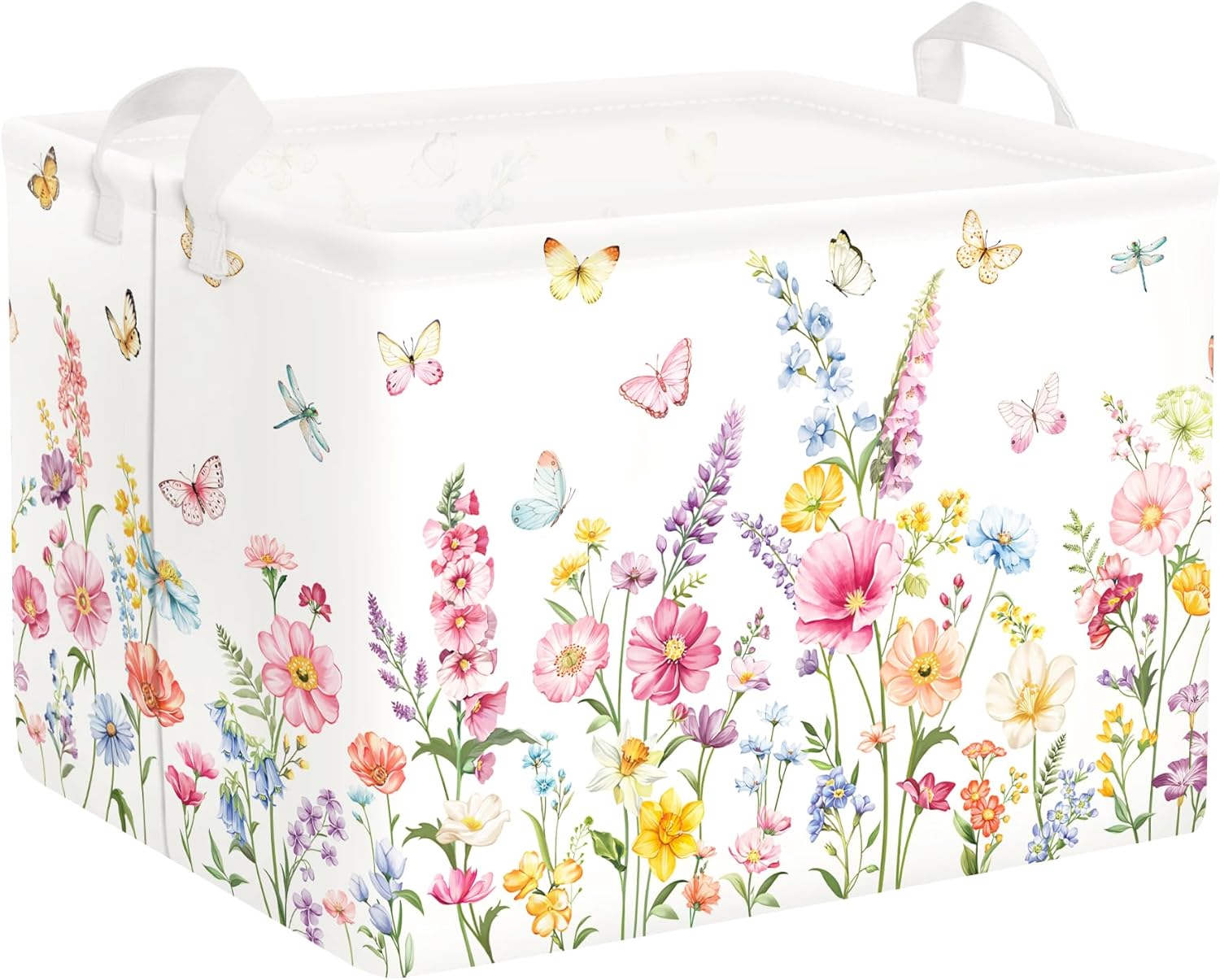 Baby Nursery Storage - Clastyle Wildflower Baby Laundry Hamper Collapsible