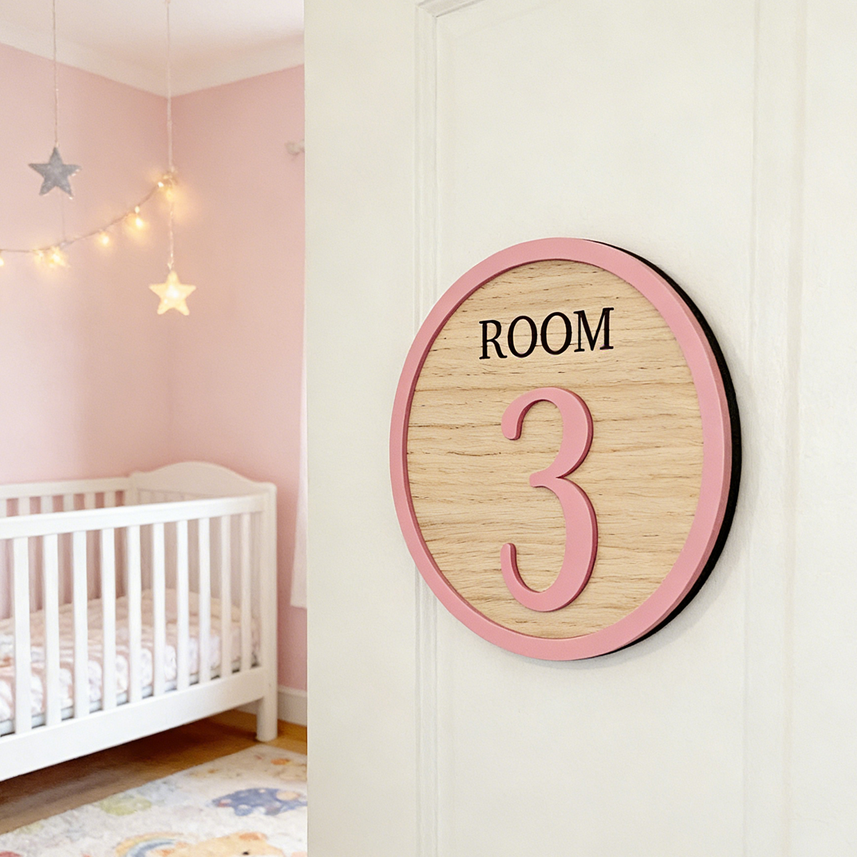 Baby Nursery Diy - 1Pc Cutom Room Number Wooden Acrylic