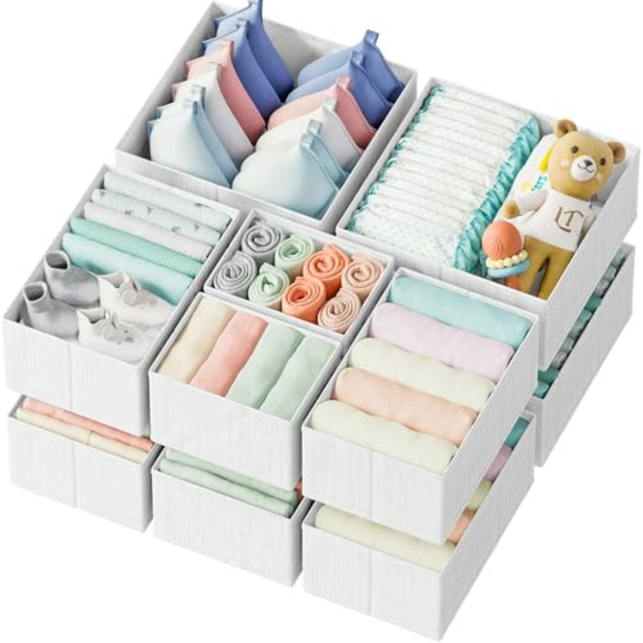 Baby Nursery Storage - Drawer Organizer Clothes Set of 12