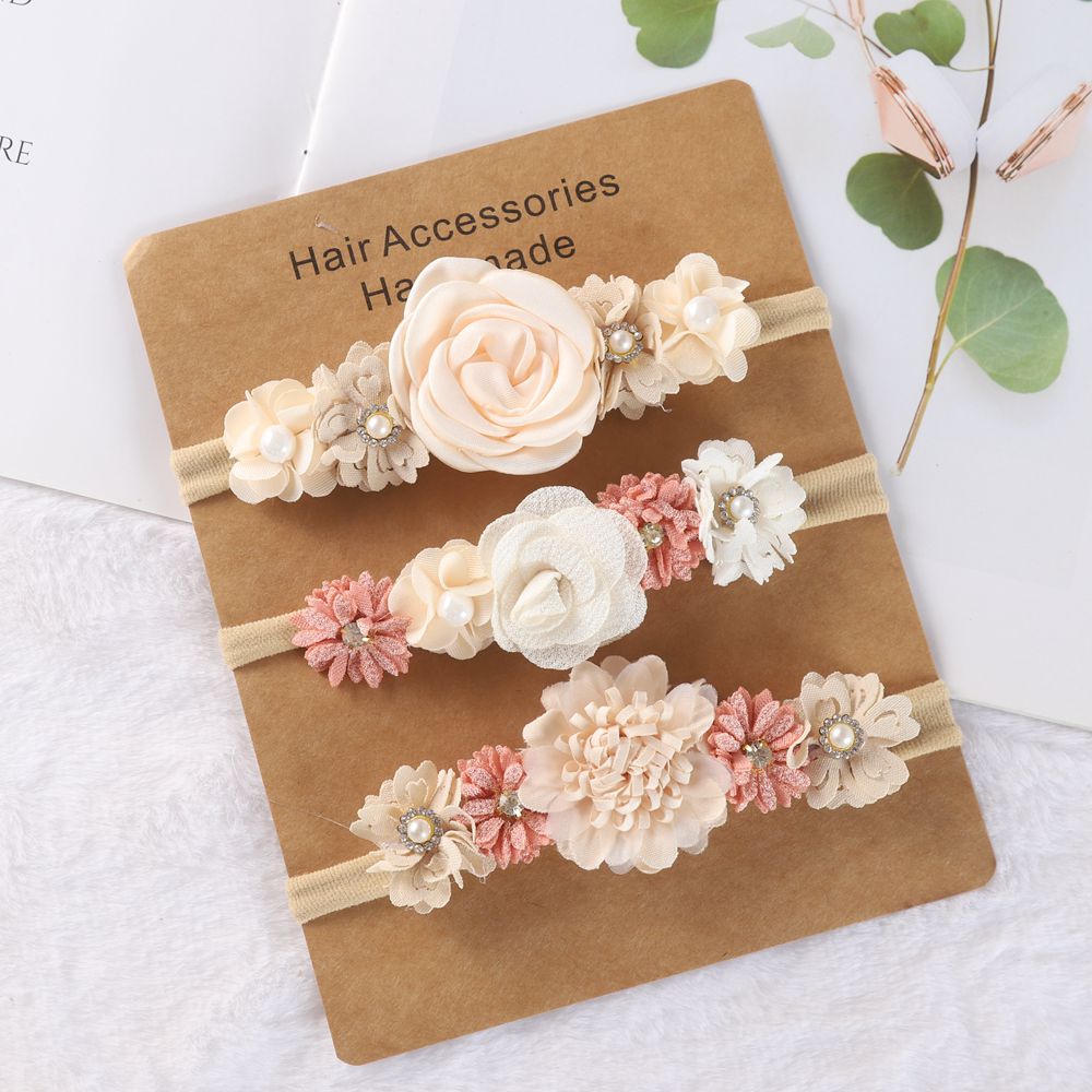 Baby Nursery Set - 3pcs Baby Girl Headband set Cute