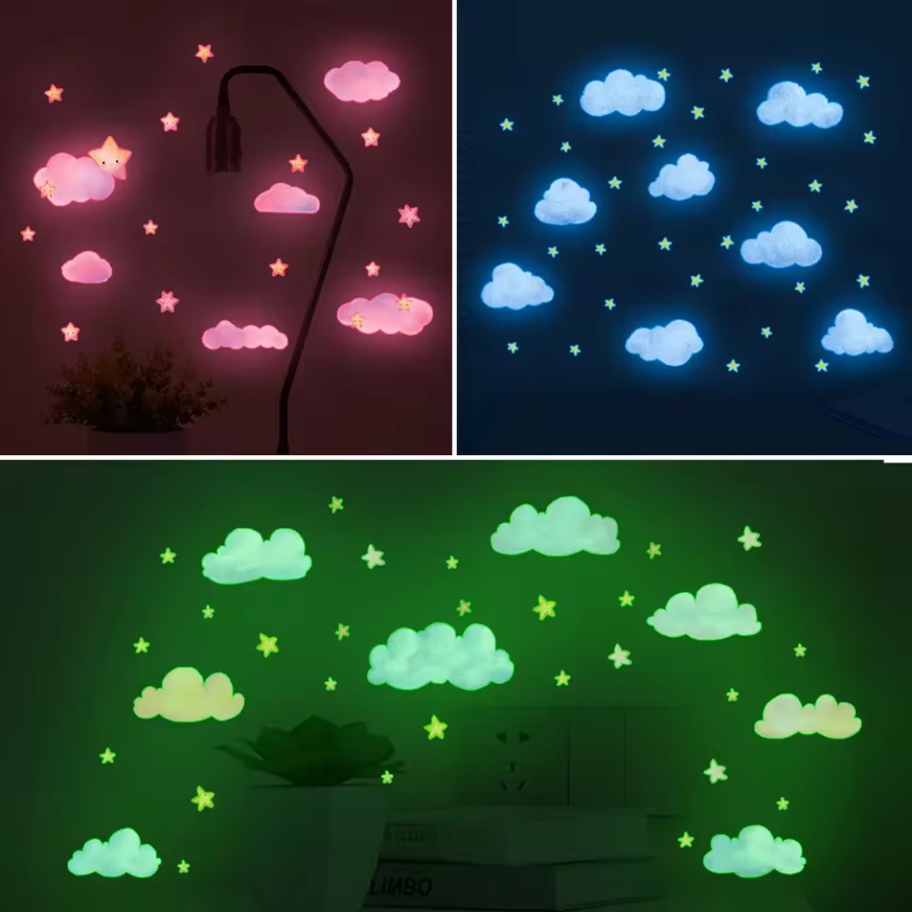 Baby Nursery Set Furniture - Glow in the Dark Cloud Star
