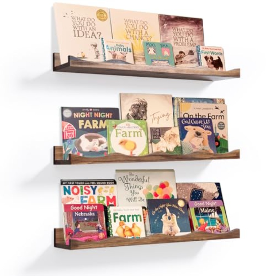 Baby Nursery Floating Shelves - Floating Bookshelf for Floating Shelves for