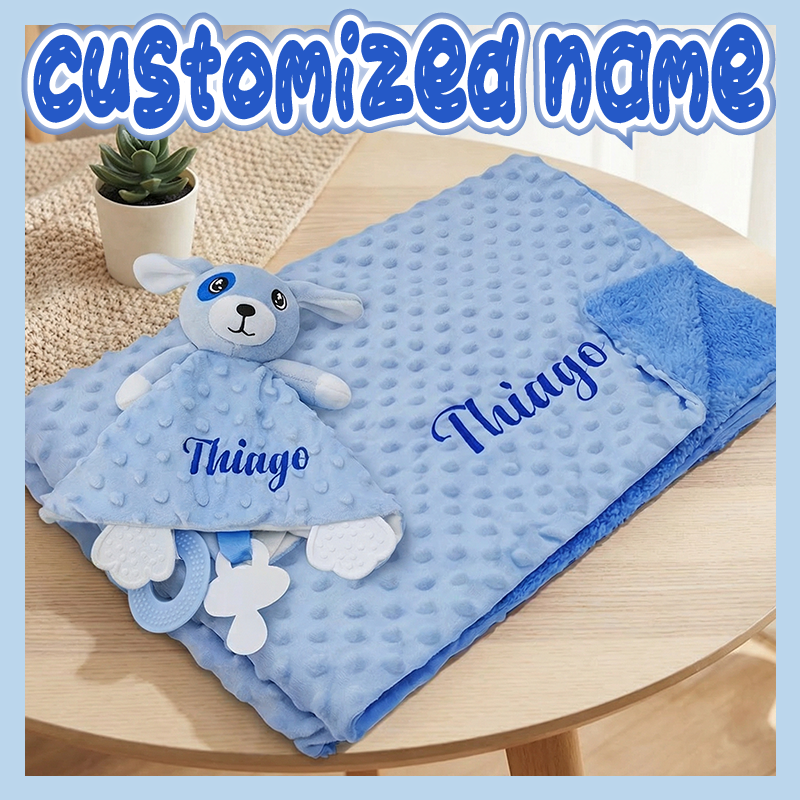 Baby Nursery Bedding - Custom Baby Name Animal-Themed 100% Cotton