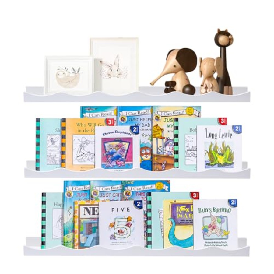 Baby Nursery Floating Shelves - Floating Bookshelf for Floating Shelves for