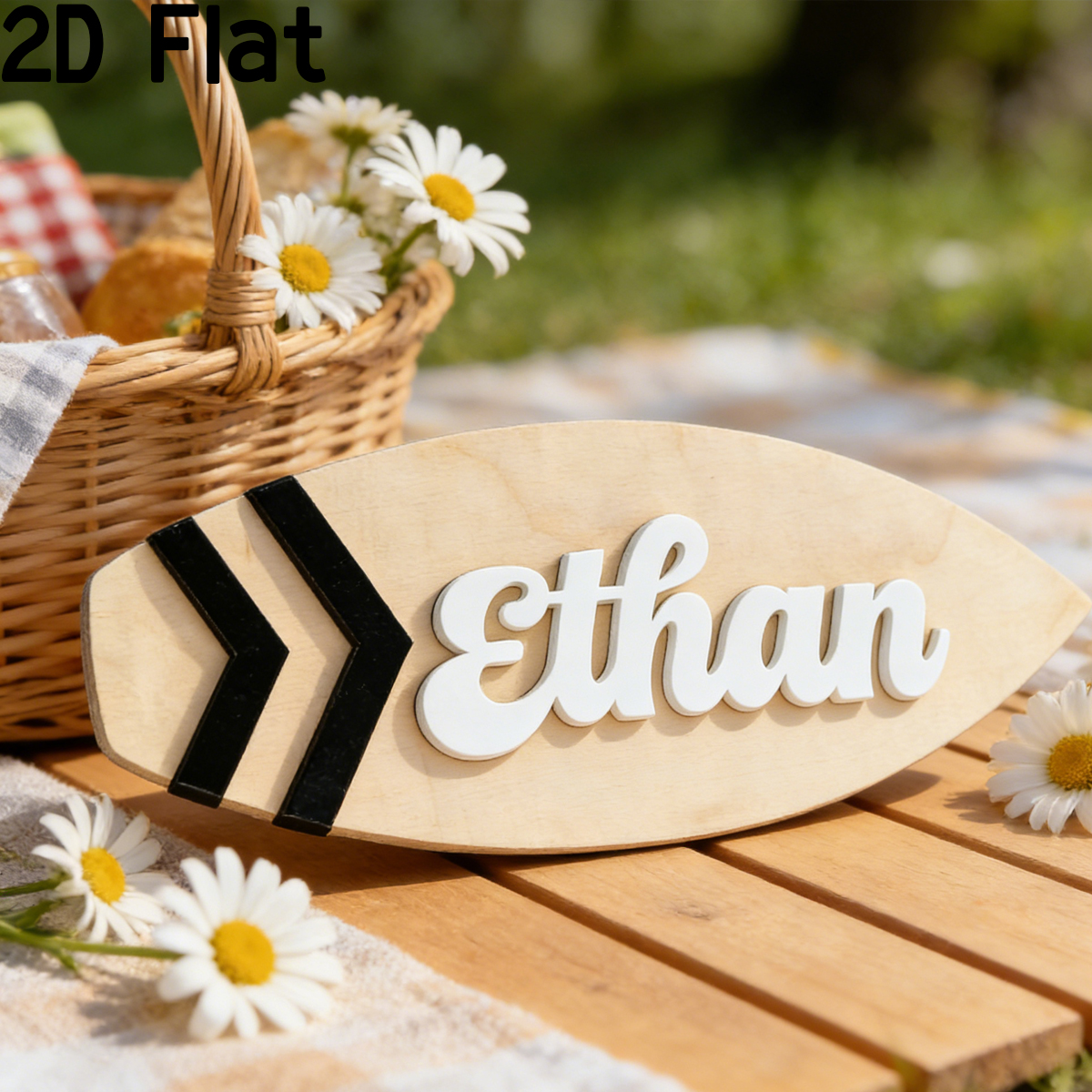 Baby Nursery Diy - 1Pc Custom Surfboard Wooden Acrylic Name