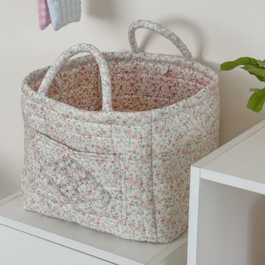 Car Storage Basket, Quilted Fa - Storage Basket Fabric recensione e prezzo