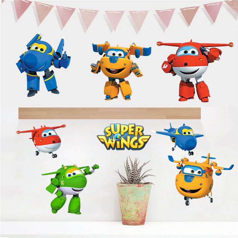 Hot Cartoon Super Wings Deform - Baby Nursery Wallpaper recensione e prezzo