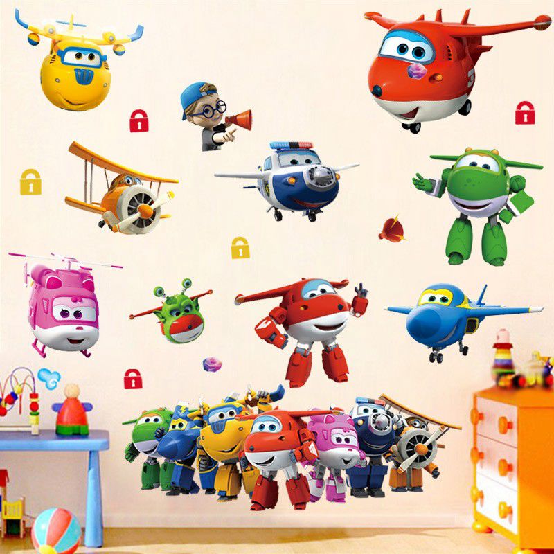 Hot Cartoon Super Wings Deform - Baby Nursery Wallpaper recensione e prezzo
