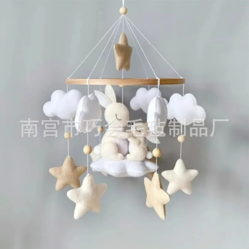 Handmade Soft Felt Bunny Baby  - Baby Nursery Neutral recensione e prezzo