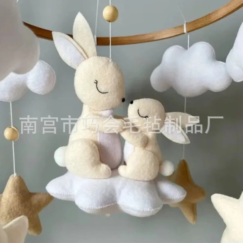 Handmade Soft Felt Bunny Baby  - Baby Nursery Neutral recensione e prezzo