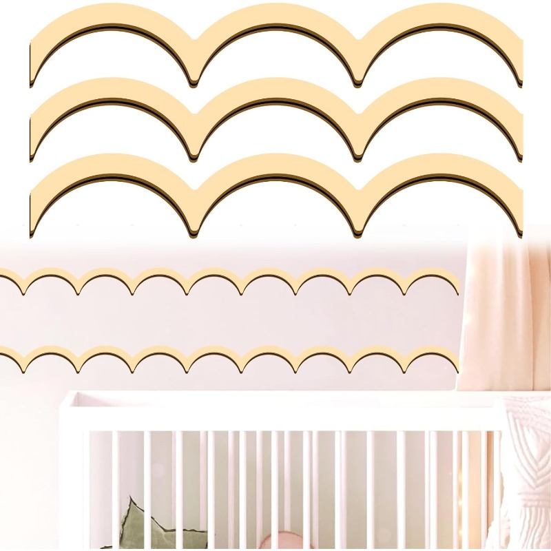 36Pcs Unfinished Wood Trim Mol - Baby Nursery Diy recensione e prezzo