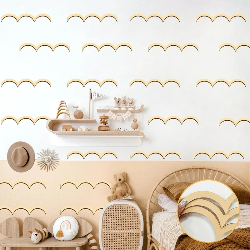 36Pcs Unfinished Wood Trim Mol - Baby Nursery Diy recensione e prezzo
