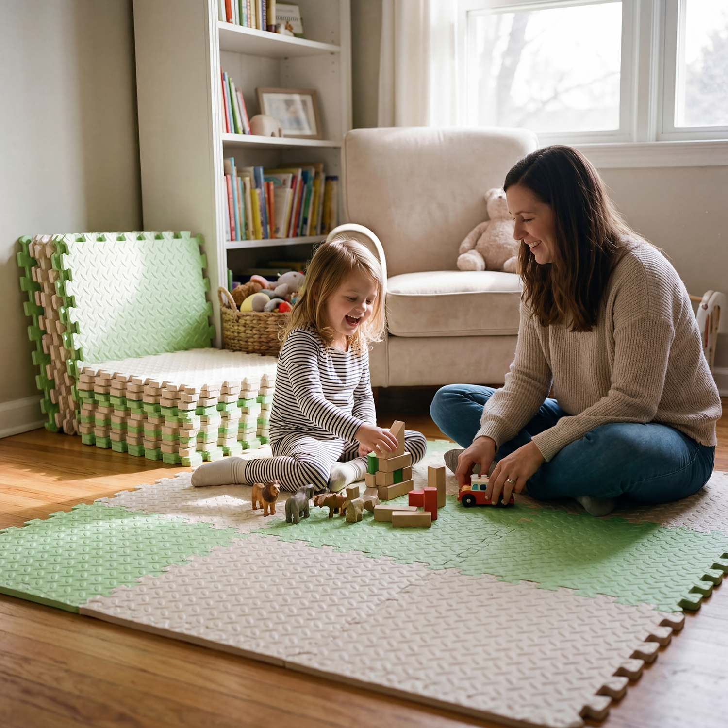 Large 4Pcs 60x60cm Baby Play M - Baby Nursery Carpet recensione e prezzo
