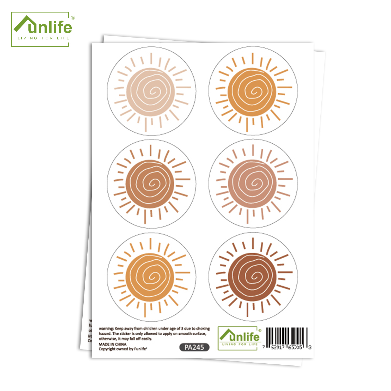 Boho Cartoon Creative Sun Wall - Baby Nursery Wallpaper Girl recensione e prezzo