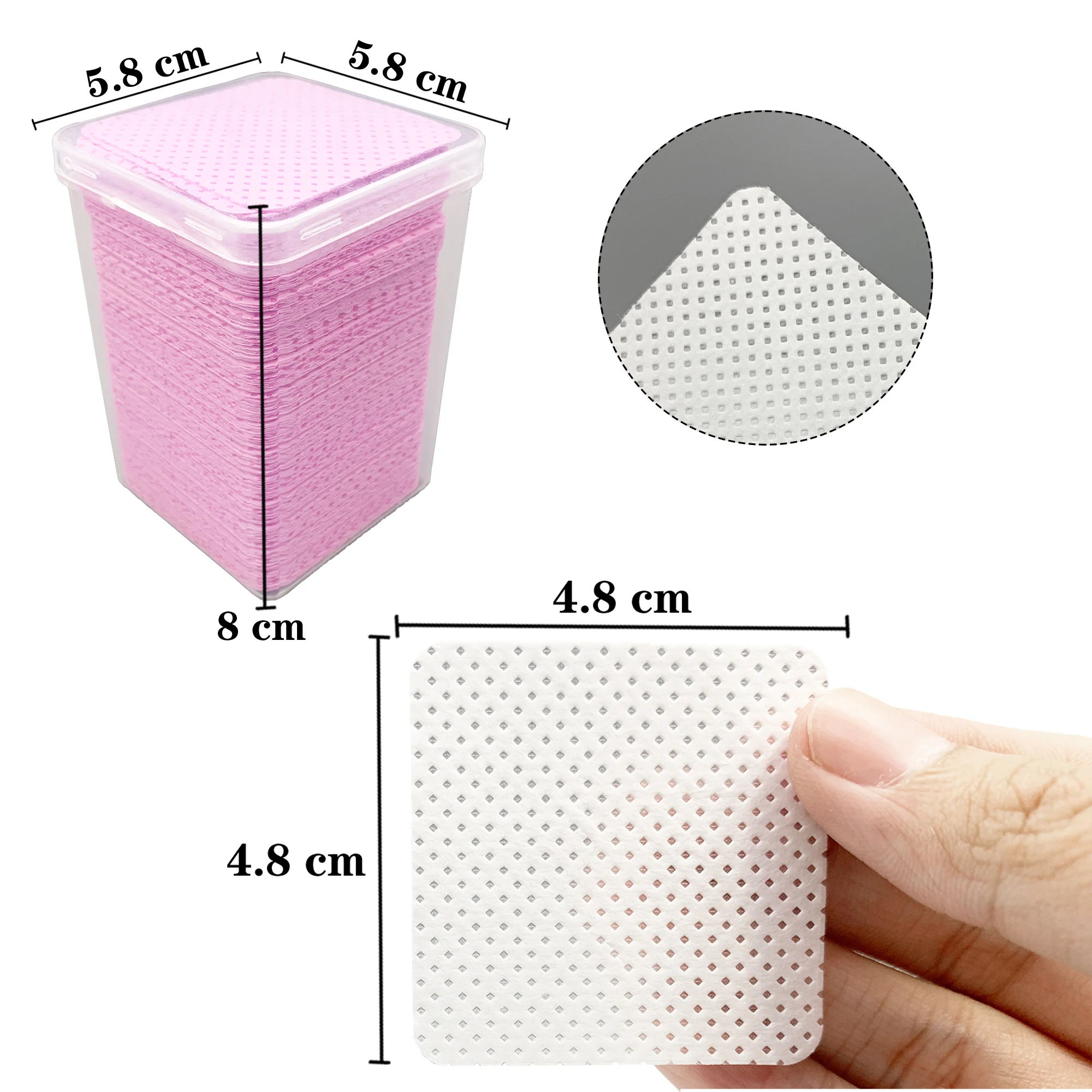 200Pcs/Box Lint Free Nail Wipe - Storage Basket Fabric recensione e prezzo