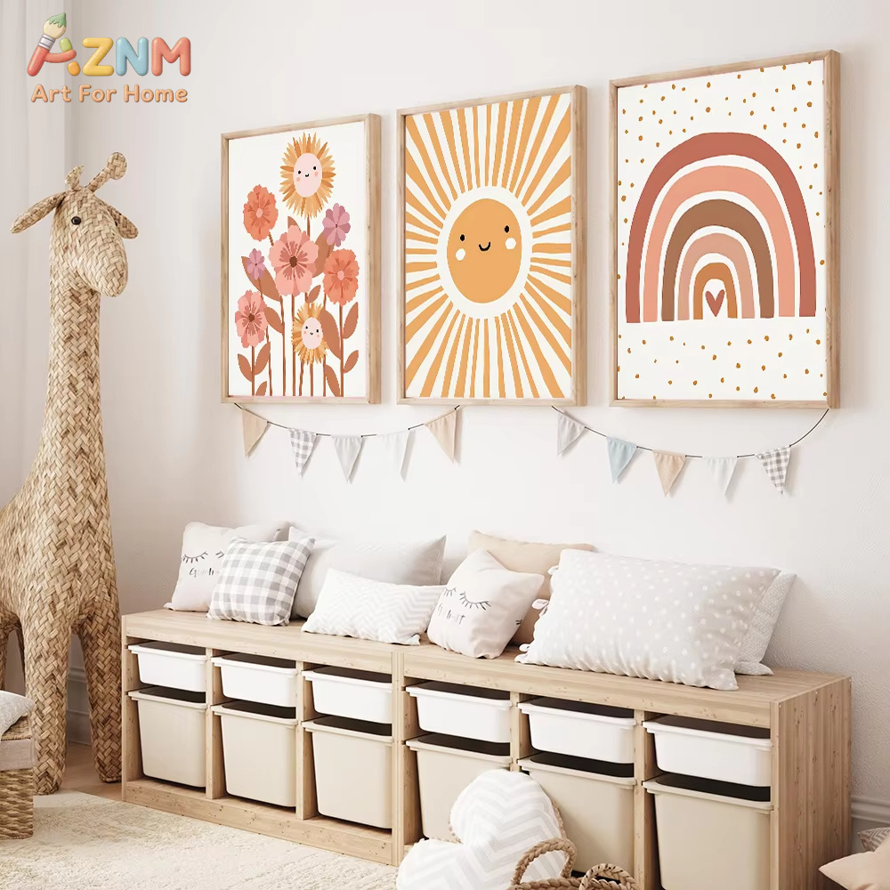 AZNM Boho Neutral Sun Flower R - Baby Nursery Neutral recensione e prezzo