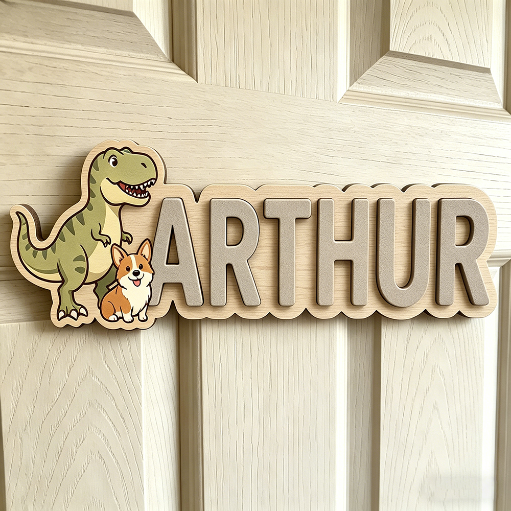 Whimsical Dinosaur & Puppy Cus - Baby Nursery Neutral recensione e prezzo