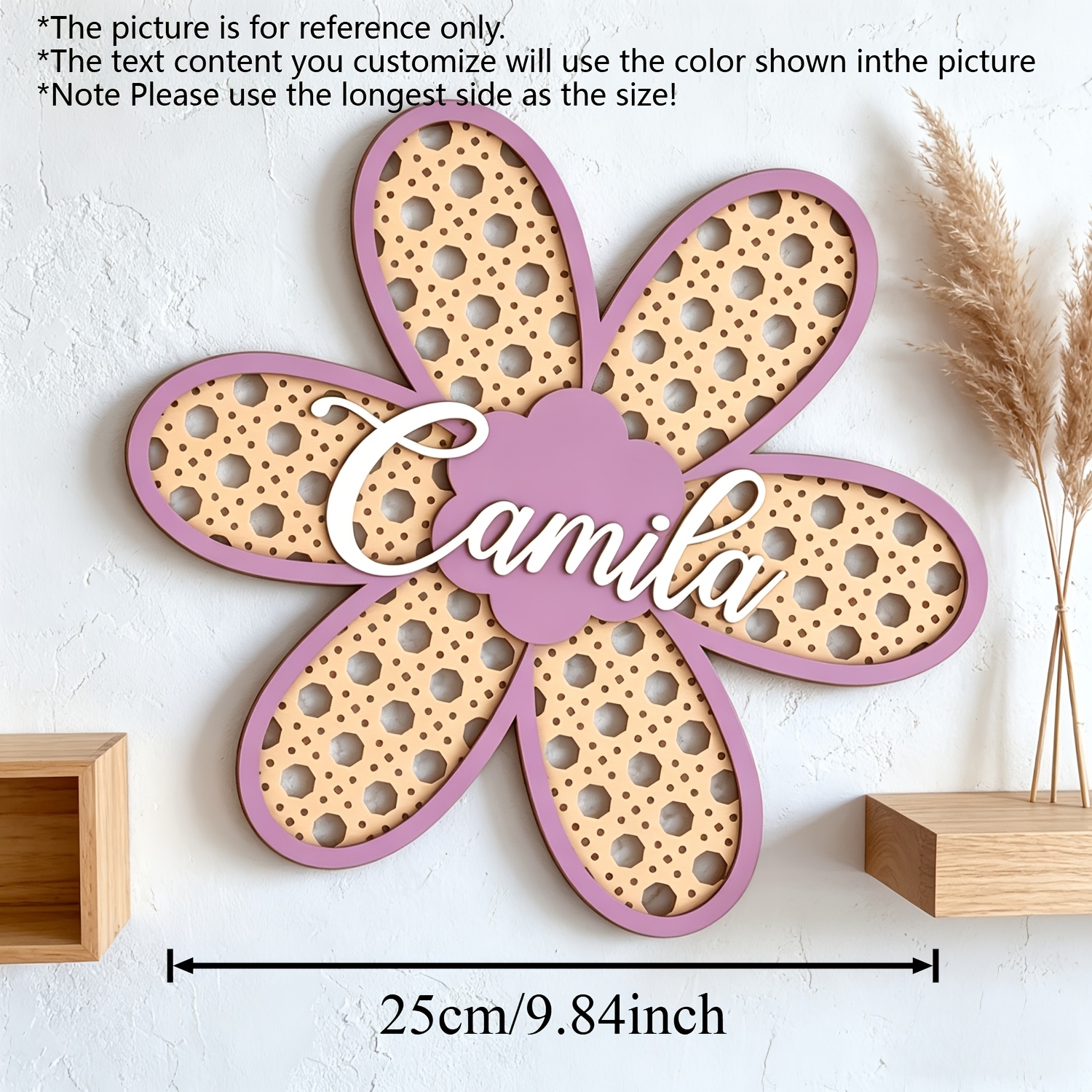 Personalized Boho Rattan Flowe - Baby Nursery Decor recensione e prezzo