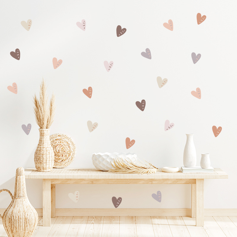 36Pcs Boho Hearts Wall Sticker - Baby Nursery Wallpaper Girl recensione e prezzo