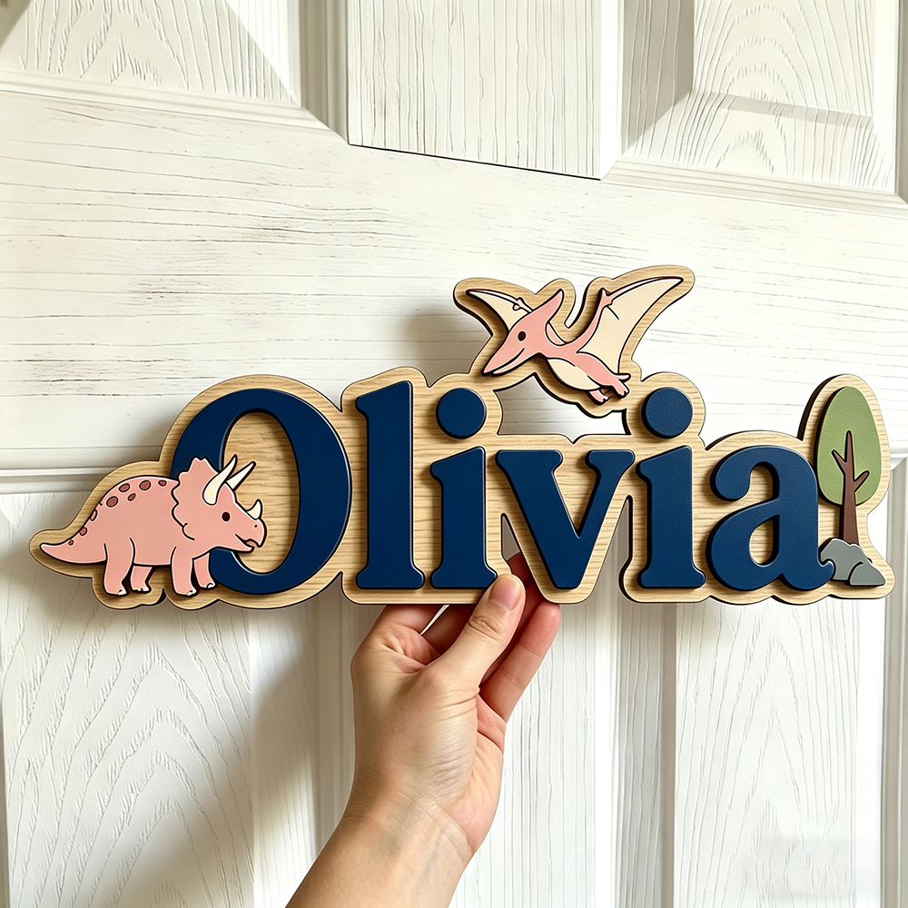 Personalized Dinosaur Name Sig - Baby Nursery Usa recensione e prezzo