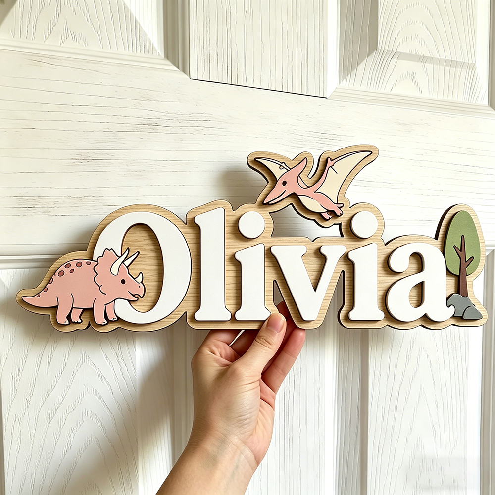 Personalized Dinosaur Name Sig - Baby Nursery Usa recensione e prezzo
