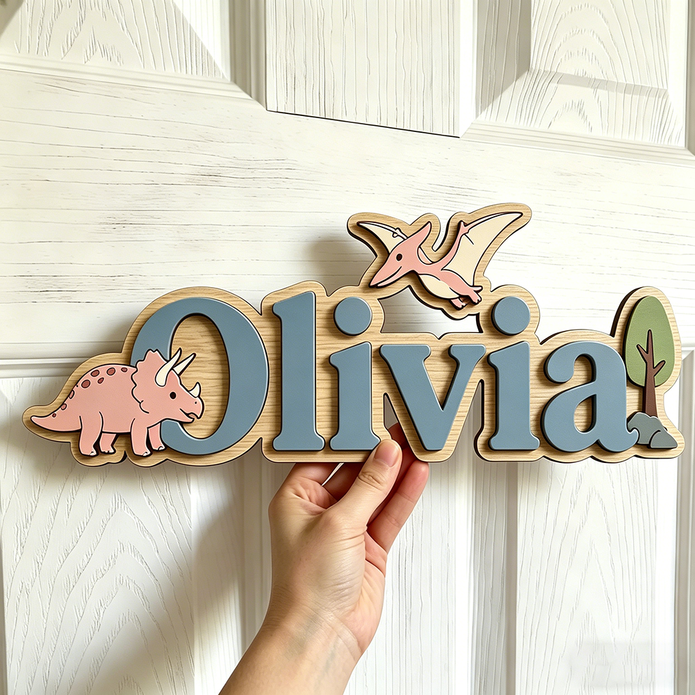 Personalized Dinosaur Name Sig - Baby Nursery Usa recensione e prezzo