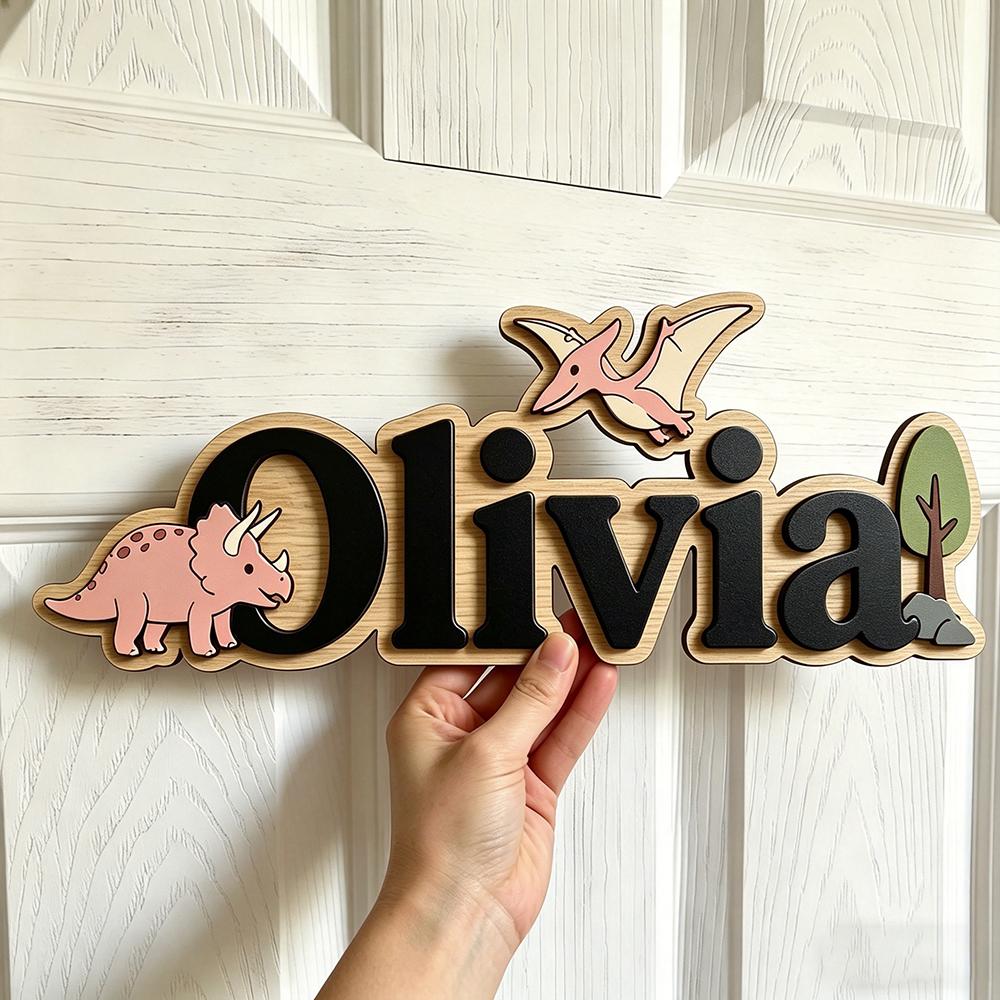 Personalized Dinosaur Name Sig - Baby Nursery Usa recensione e prezzo