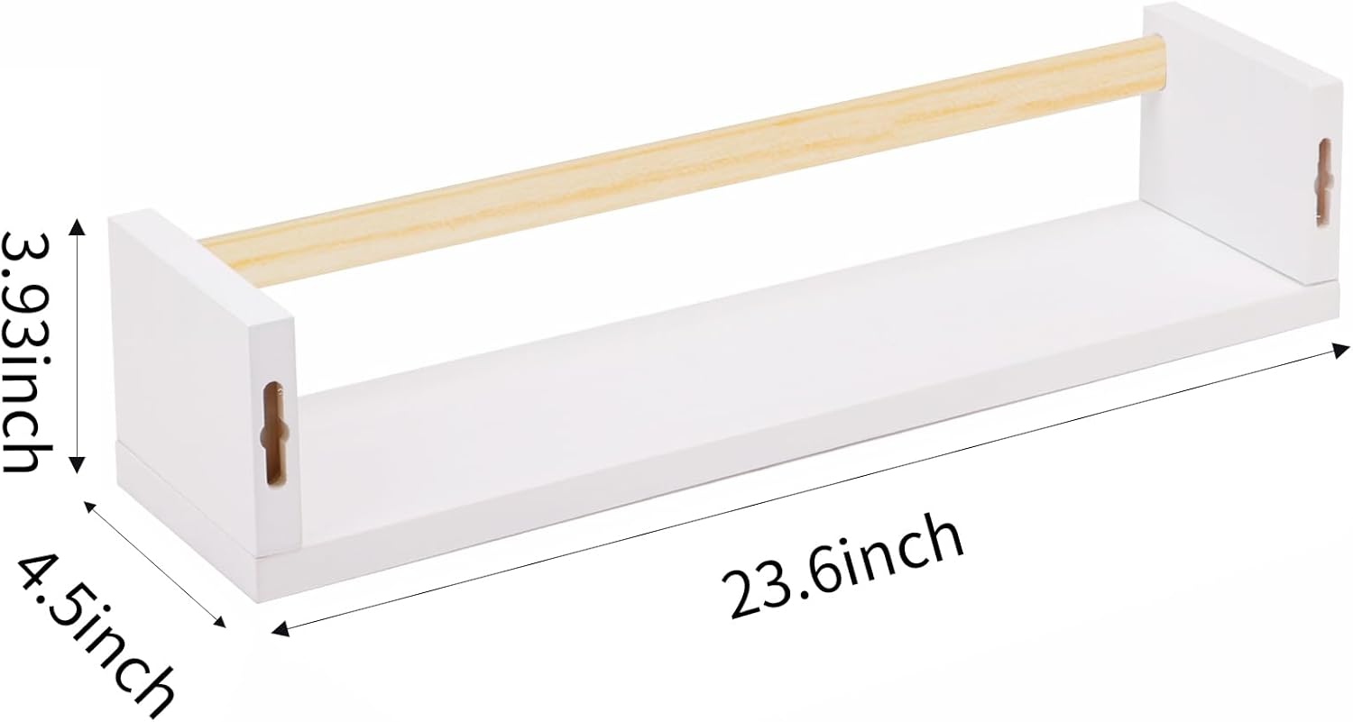 Nursery Book Shelves, 23.6 Inc - Baby Nursery Floating Shelves recensione e prezzo