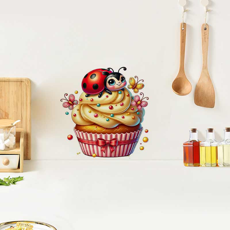 Cute Ladybug Wall Sticker Baby - Baby Nursery Wallpaper recensione e prezzo