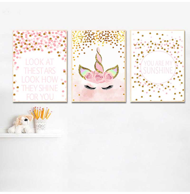 Decorative Picture Baby Girl B - Baby Nursery Quotes Wall Art recensione e prezzo