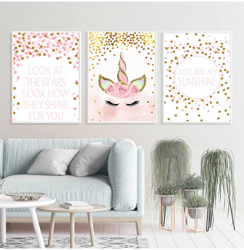 Decorative Picture Baby Girl B - Baby Nursery Quotes Wall Art recensione e prezzo