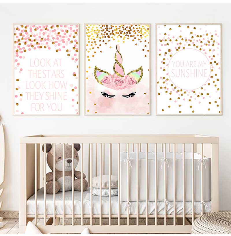 Decorative Picture Baby Girl B - Baby Nursery Quotes Wall Art recensione e prezzo