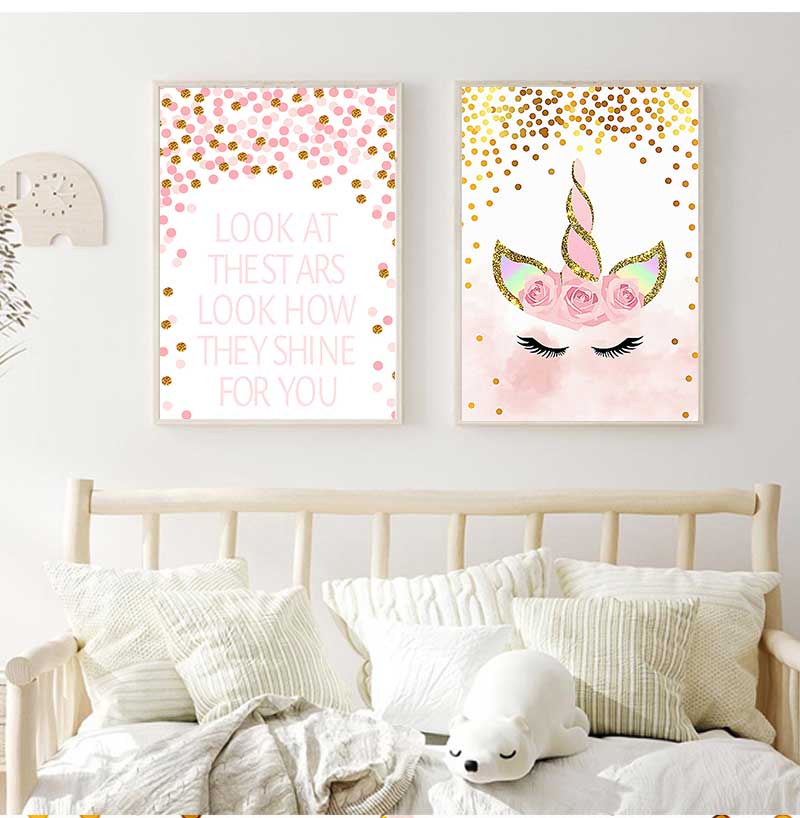 Decorative Picture Baby Girl B - Baby Nursery Quotes Wall Art recensione e prezzo