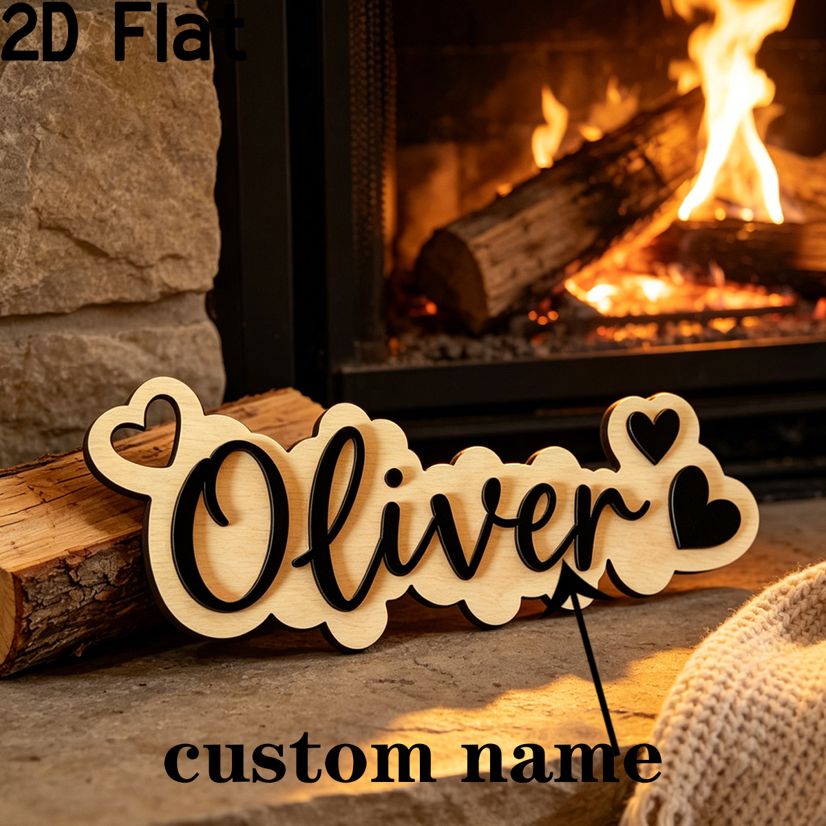 1Pc Custom Love Decor Wooden A - Baby Nursery Diy recensione e prezzo