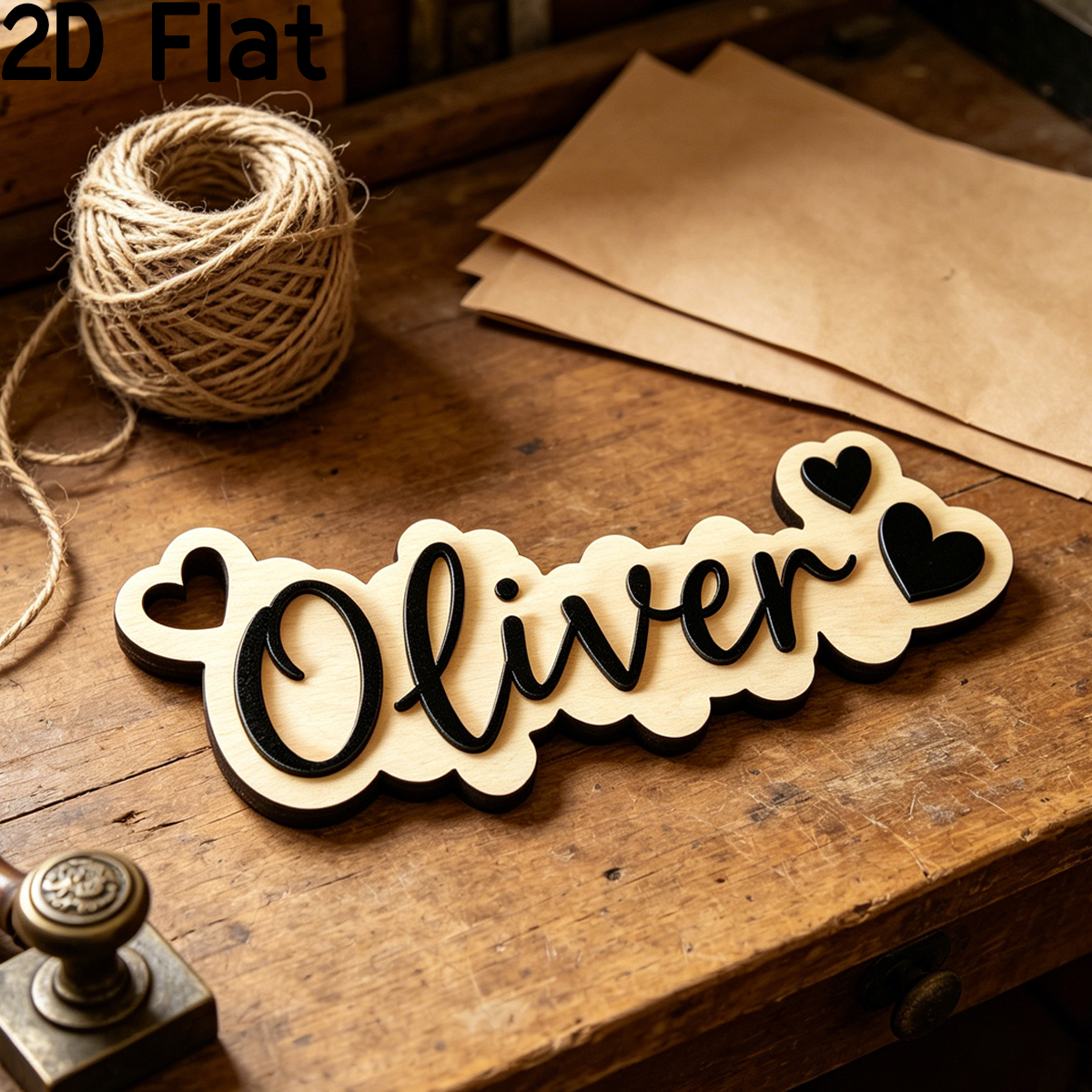 1Pc Custom Love Decor Wooden A - Baby Nursery Diy recensione e prezzo
