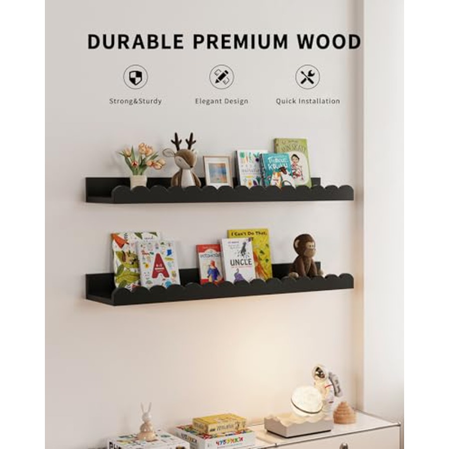 Nursery Book Shelves 4-Pack Fl - Baby Nursery Floating Shelves recensione e prezzo