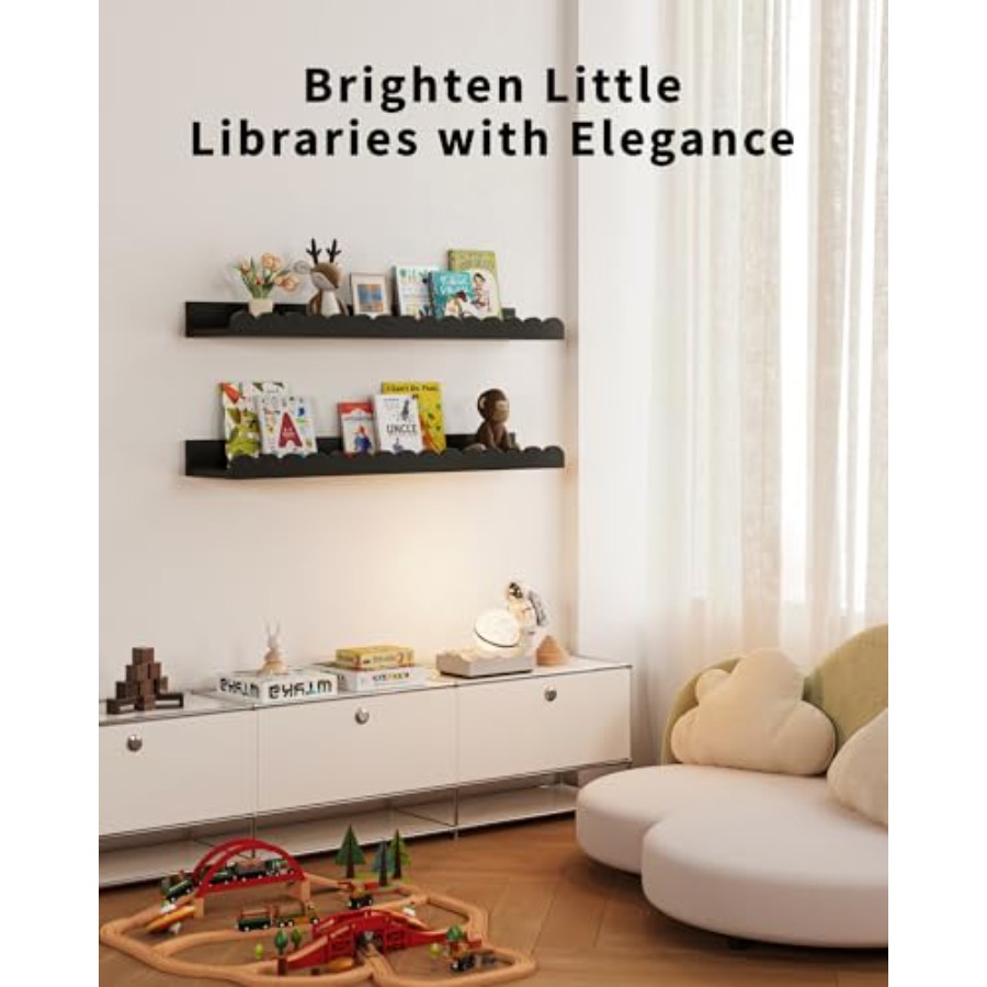Nursery Book Shelves 4-Pack Fl - Baby Nursery Floating Shelves recensione e prezzo