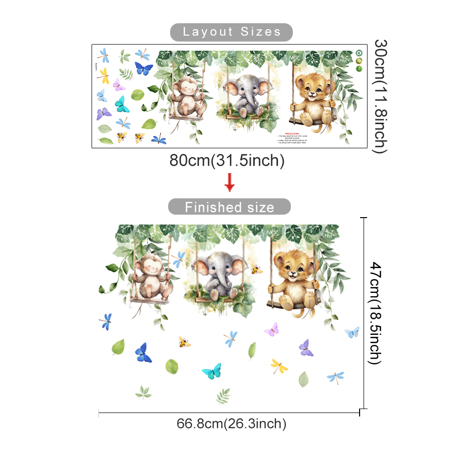 Cartoon Jungle Animals Theme W - Baby Nursery Themes Girl recensione e prezzo