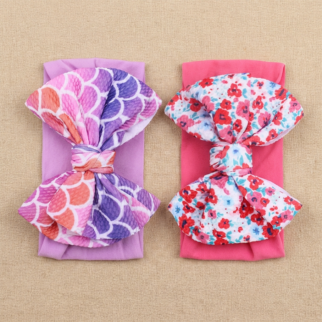 Children's Printed Large Bow N - Baby Wrap Stretchy recensione e prezzo