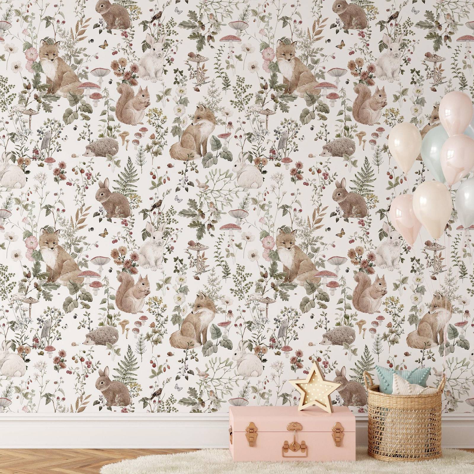 Forest Babies MuraL, Boys Nurs - Baby Nursery Wallpaper recensione e prezzo
