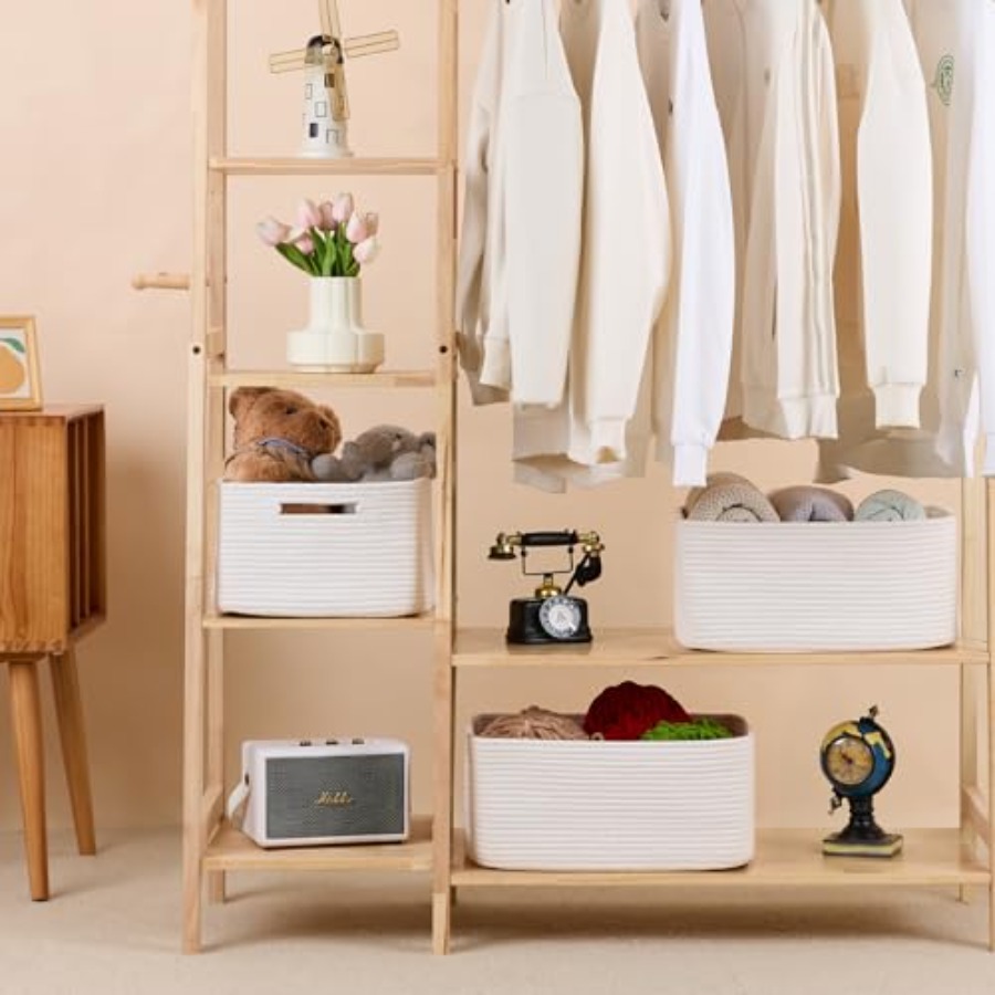 Large Storage Baskets for Orga - Baby Nursery Storage recensione e prezzo