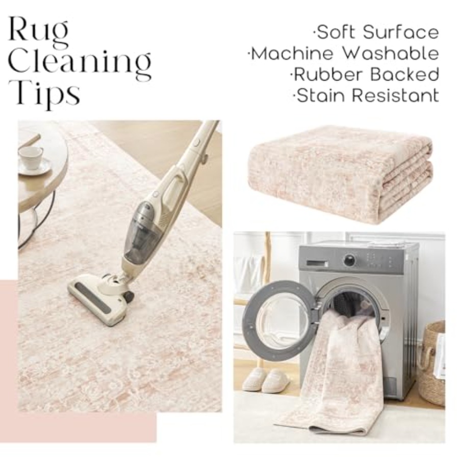Pink Nursery Rug for Baby Girl - Baby Nursery Neutral recensione e prezzo