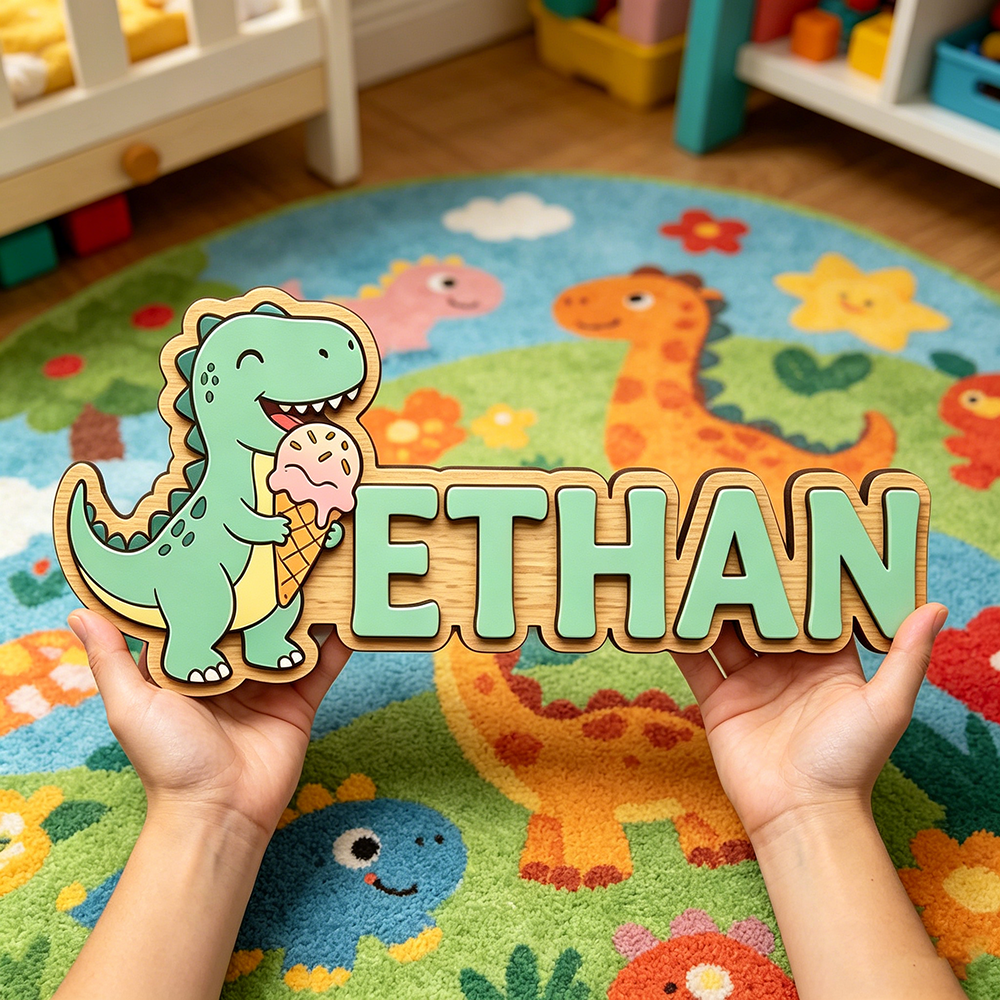 Whimsical Ice Cream Dinosaur C - Baby Nursery Usa recensione e prezzo