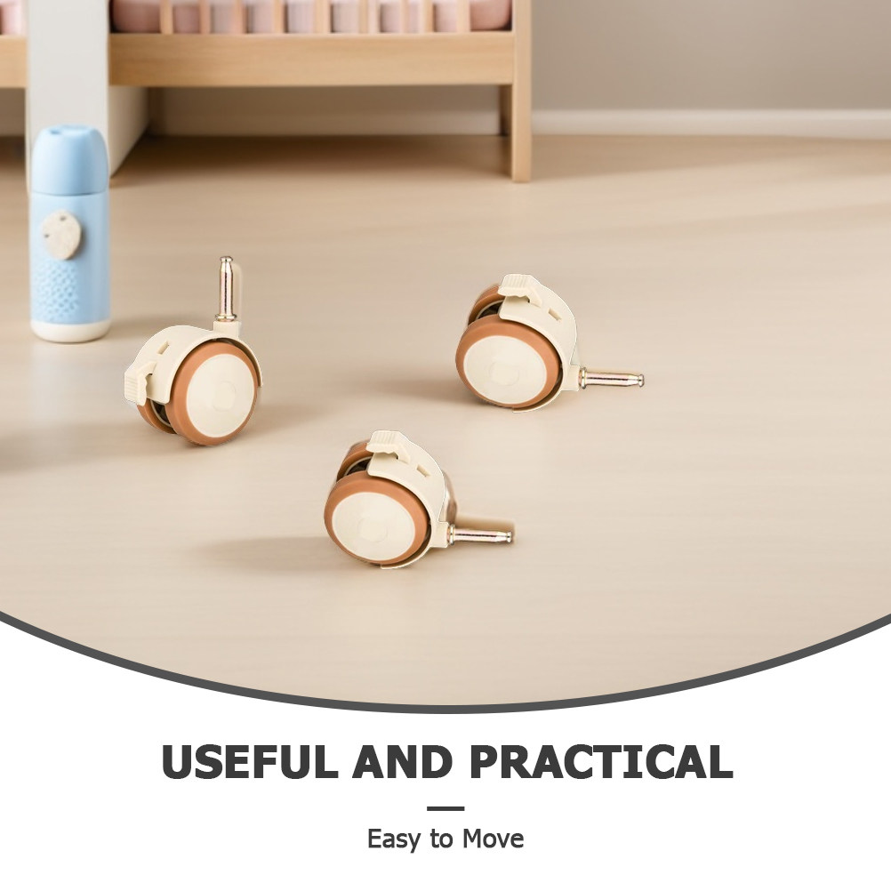 4Pcs Baby Crib Wheels Rubber S - Baby Nursery Set Furniture recensione e prezzo