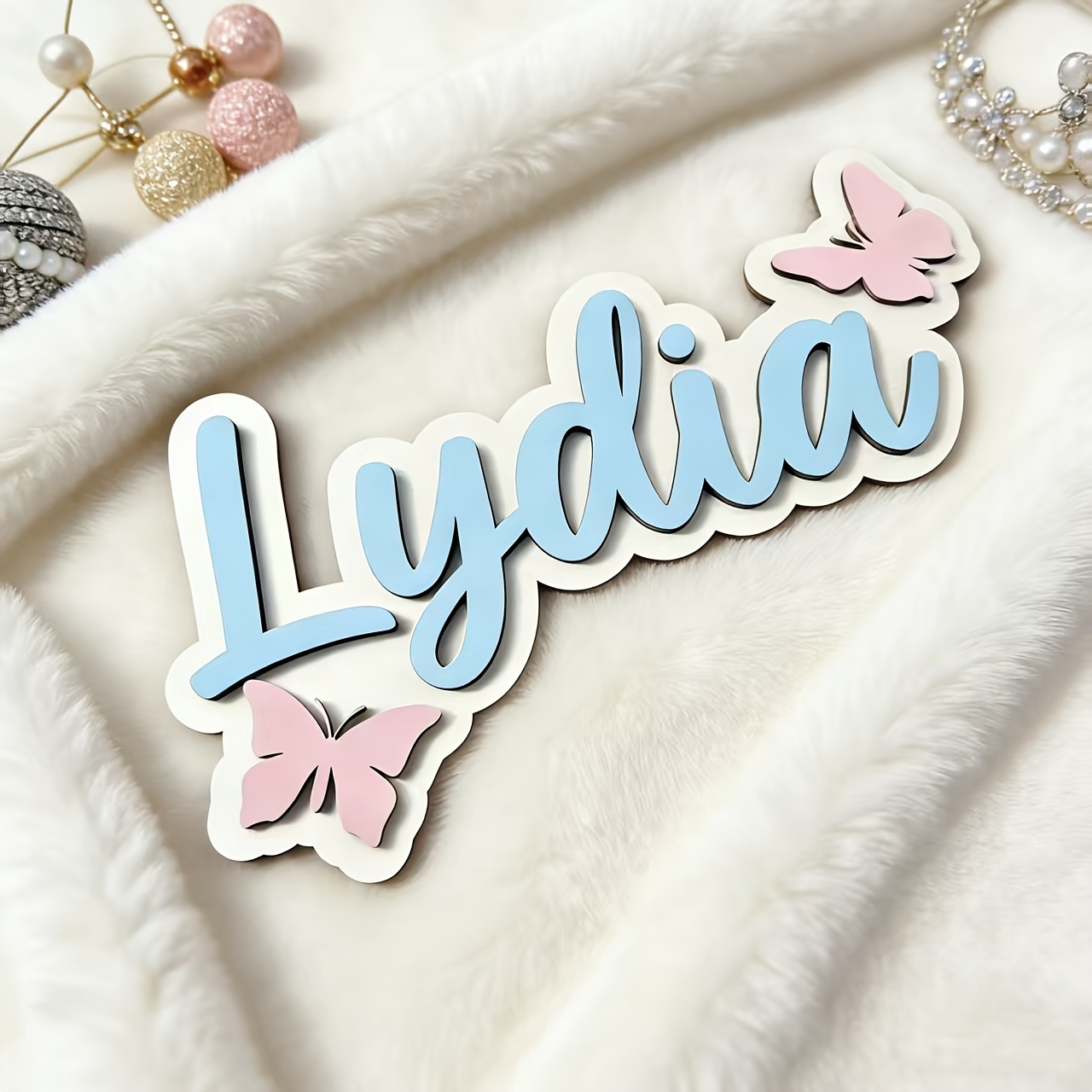 Personalized Blue & Pink Butte - Baby Nursery Usa recensione e prezzo