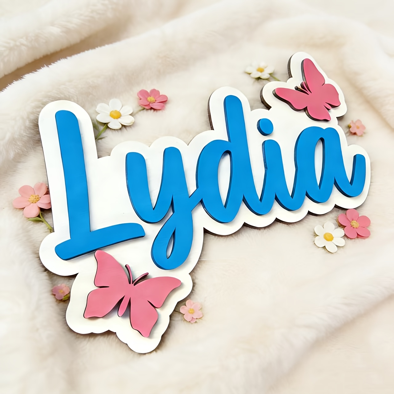 Personalized Blue & Pink Butte - Baby Nursery Usa recensione e prezzo