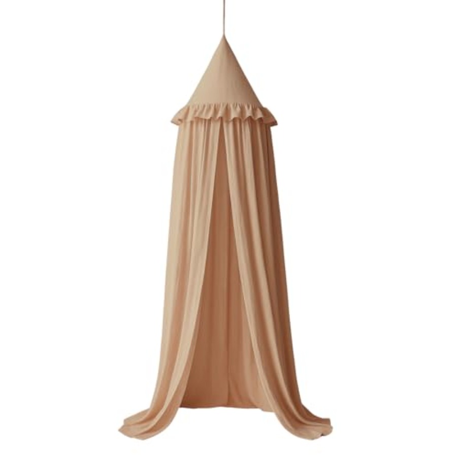 Bed Canopy with Ruffles, Paste - Baby Nursery Neutral recensione e prezzo