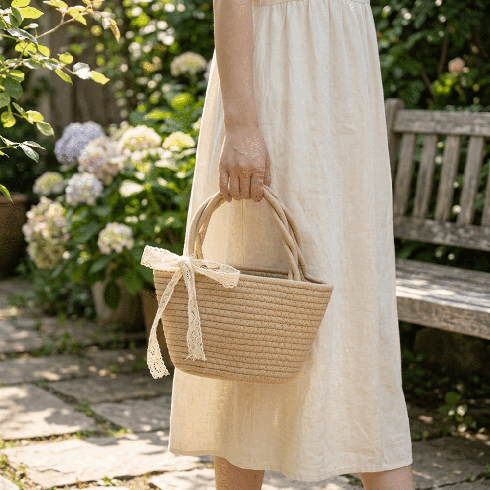 Fashion Cotton Thread Woven Co - Storage Basket Fabric recensione e prezzo