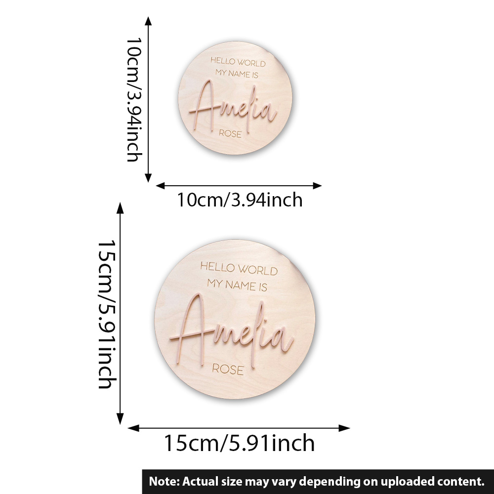 Personalised Wooden Hello Worl - Baby Nursery Name Sign recensione e prezzo